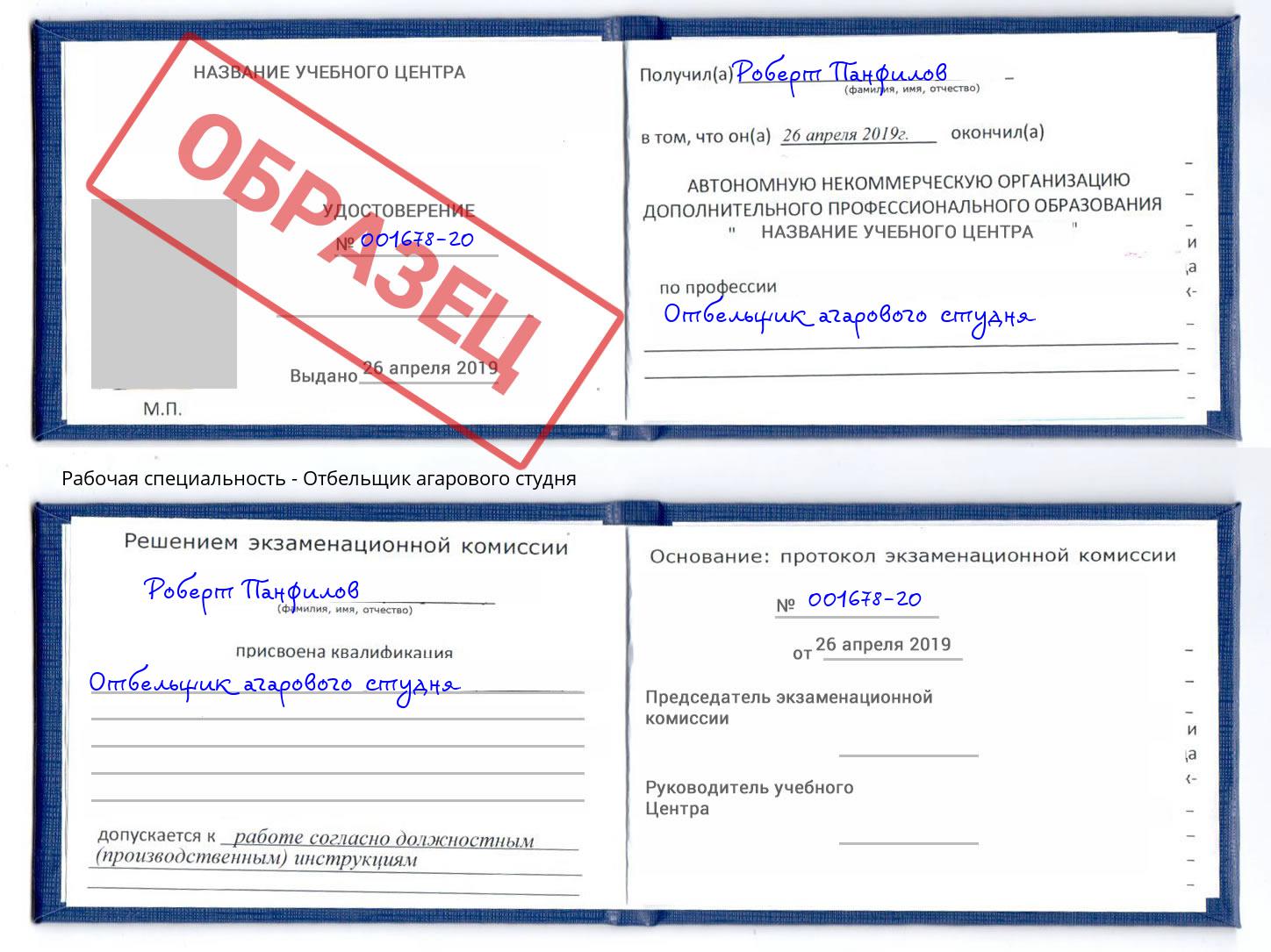 Отбельщик агарового студня Шумерля